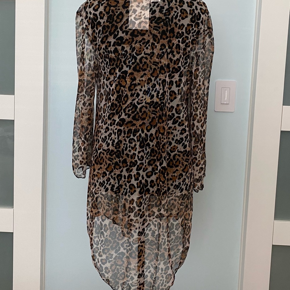 Morgan Taylor Leopard Print Swim Coverup